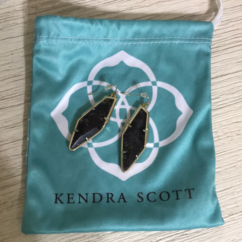 Kendra Scott Bexley Navy Crackle Illusion, NWOT